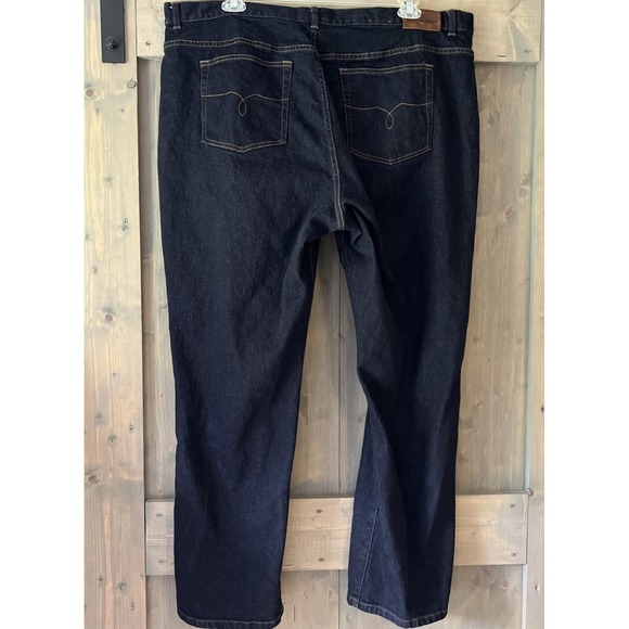 Vintage Ralph Lauren Jeans Co Women's Size 22W Dark Wash Blue Denim Straight Leg - Picture 6 of 10